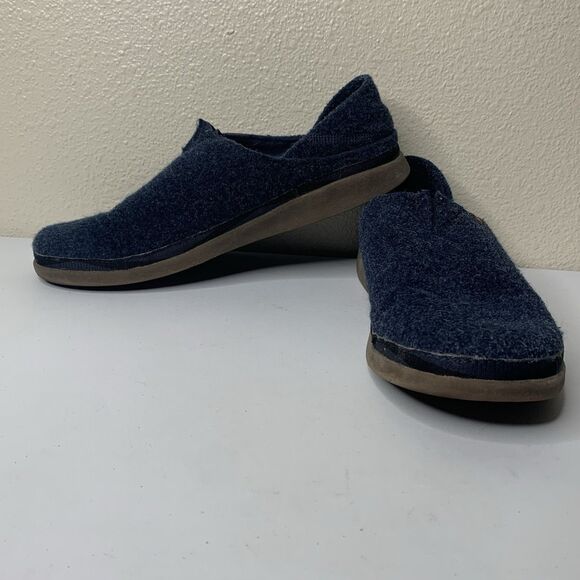 Chaco Revel Blue Wool Felt Slipper Shoes Men’s Sample Sz 9